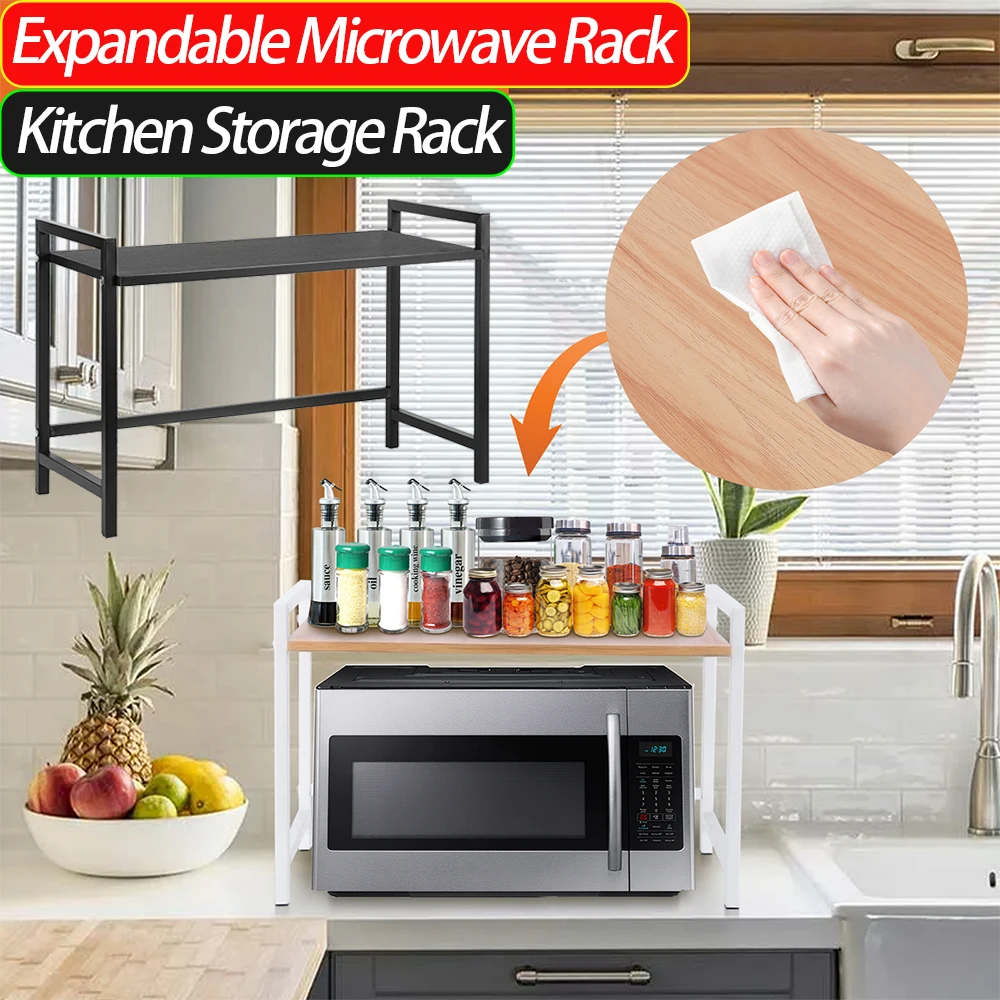 Expandable Microwave Rack Heavy Duty Microwave Storage Stand Multi-Function Kitchen Storage Rack for Kitchen Countertop
Expandable Microwave Rack Heavy Duty Microwave Storage Stand Multi-Function Kitchen Storage Rack for Kitchen Countertop