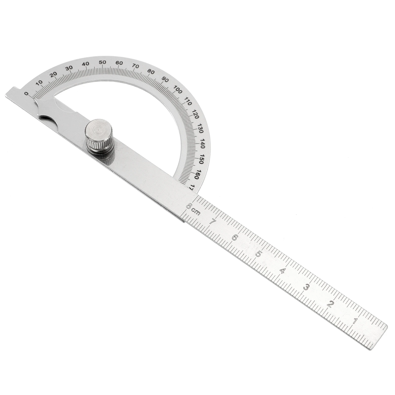 Stainless Steel Angle Ruler 0 180° Protractor Foldable Measuring Tool Silver Universal Engineer Goniometer Square Scale Gauge
Stainless Steel Angle Ruler 0 180° Protractor Foldable Measuring Tool Silver Universal Engineer Goniometer Square Scale Gauge