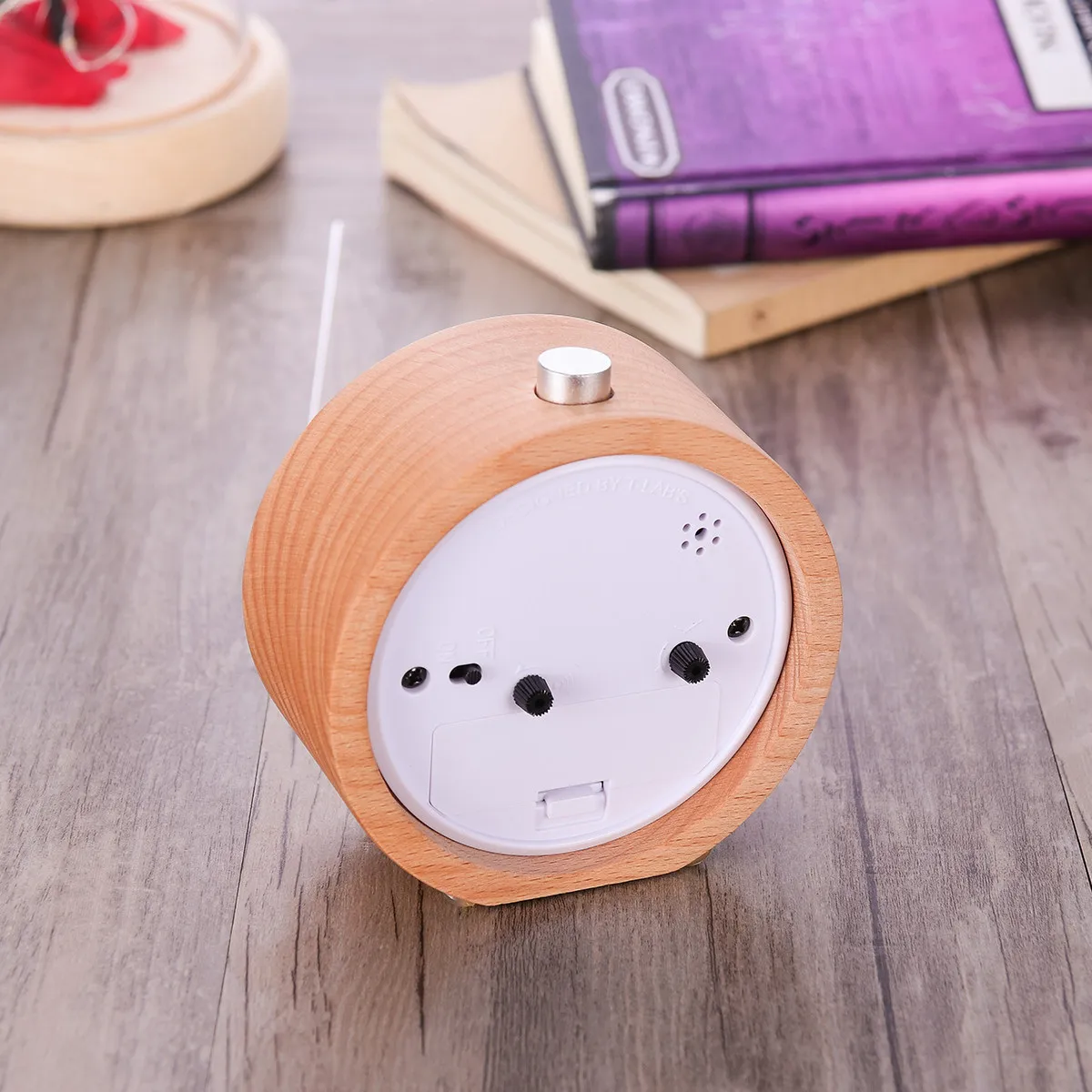 Wooden Silent Classic Desk Alarm Clock Wood Color 95x47cm Nightlight Night Display for Bedroom Office Wooden Desk Clock
Wooden Silent Classic Desk Alarm Clock Wood Color 95x47cm Nightlight Night Display for Bedroom Office Wooden Desk Clock
