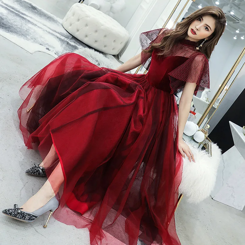 Elegant Long Evening Gown Women's New 2025 Party Dress Red Wine Color High Waist Floor Length Skirt for Banquet And Birthday
Elegant Long Evening Gown Women's New 2025 Party Dress Red Wine Color High Waist Floor Length Skirt for Banquet And Birthday