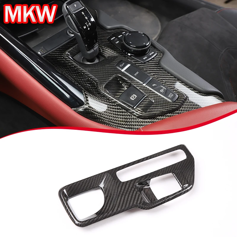 Для Toyota Supra A90 2019-2022 гг. Рамка основания переключения передач из настоящего углеродного волокна Модификация салона автомобиля и декоративные аксессуары
Для Toyota Supra A90 2019-2022 гг. Рамка основания переключения передач из настоящего углеродного волокна Модификация салона автомобиля и декоративные аксессуары