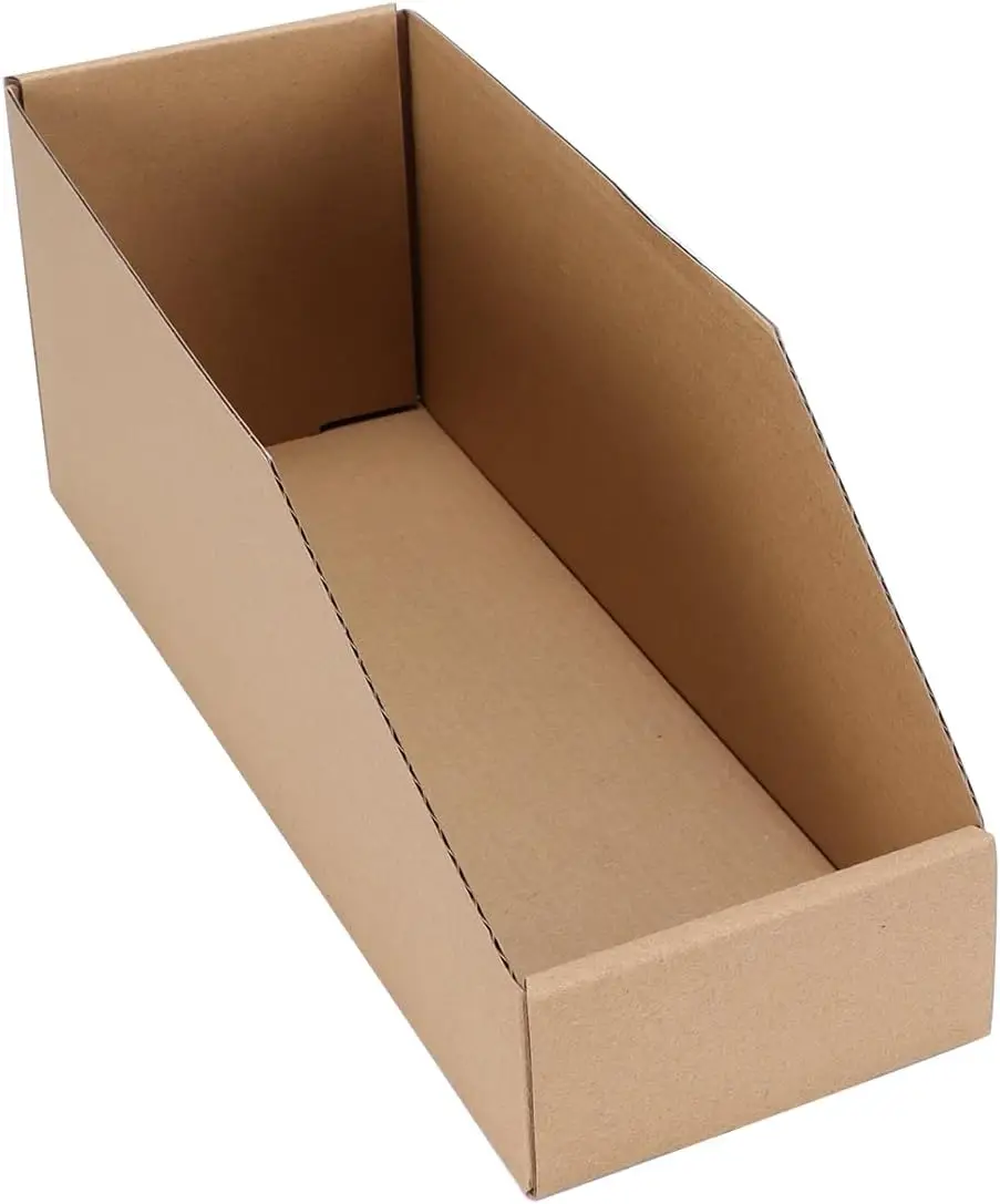 Cardboard Storage Bins 35 Pack, 12x4x4.5 Inch Corrugated Organizer Boxes for Pantry Shelves Garage Office, Easy Assembly, Brown
Cardboard Storage Bins 35 Pack, 12x4x4.5 Inch Corrugated Organizer Boxes for Pantry Shelves Garage Office, Easy Assembly, Brown