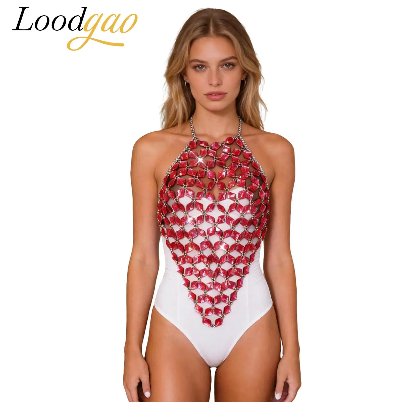Women Halter Sexy Crop Top Music Festival Raves Party Outfits Women's Sexy Diamond Top Backless Tanks Vests Nightclub Costumes
Women Halter Sexy Crop Top Music Festival Raves Party Outfits Women's Sexy Diamond Top Backless Tanks Vests Nightclub Costumes