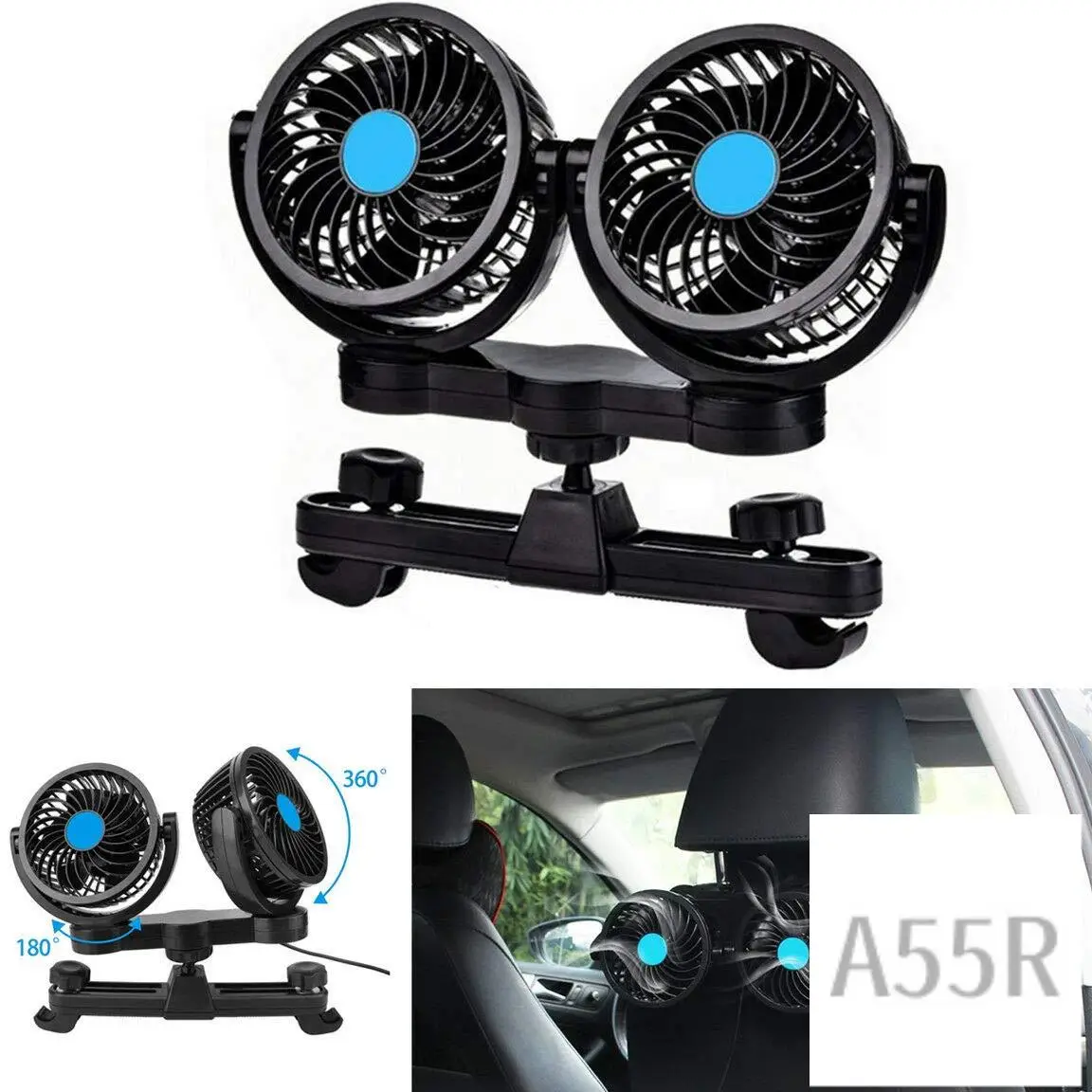 5R-Car Fan Car Fan Rear Seat Adjustment Suction Cup Car Cooling Fan Powerful Quiet With Stepless Speed Rotatable 12V Cigarette L
5R-Car Fan Car Fan Rear Seat Adjustment Suction Cup Car Cooling Fan Powerful Quiet With Stepless Speed Rotatable 12V Cigarette L