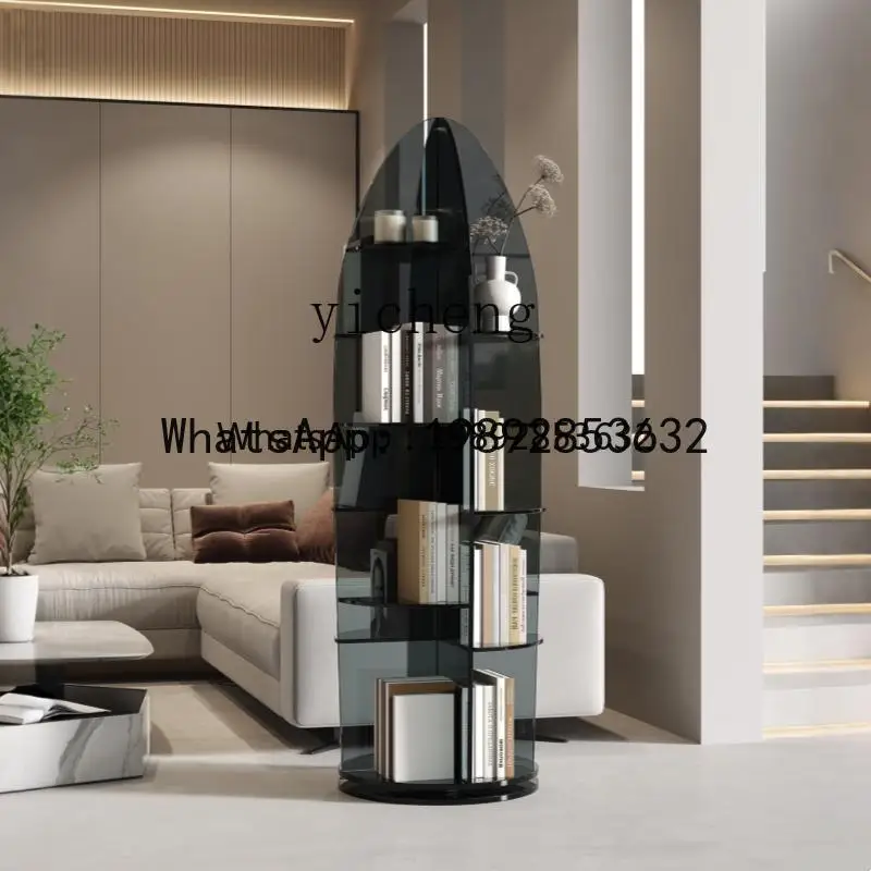 CC acrylic rotating bookshelf multi-layer shelf floor-to-ceiling modern simple bookcase living room display cabinet
CC acrylic rotating bookshelf multi-layer shelf floor-to-ceiling modern simple bookcase living room display cabinet