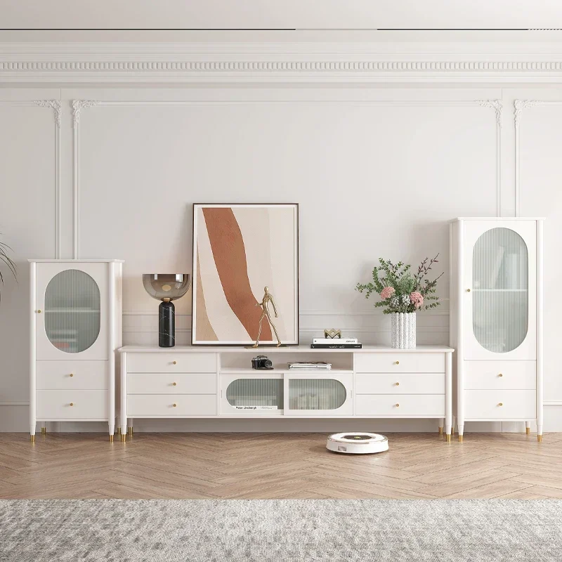 French Entry Lux Solid Wood TV Cabinet Combination White Small Apartment White Wax Bedroom
French Entry Lux Solid Wood TV Cabinet Combination White Small Apartment White Wax Bedroom
