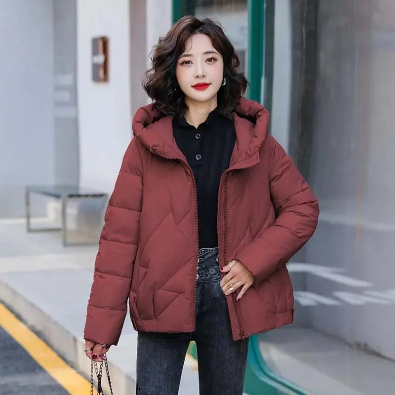 2026 Winter Parkas Coat Fashion Cotton-padded Clothes Women's Jacket Short Thicken Loose Hooded Short Female Outerwear Tops
2026 Winter Parkas Coat Fashion Cotton-padded Clothes Women's Jacket Short Thicken Loose Hooded Short Female Outerwear Tops