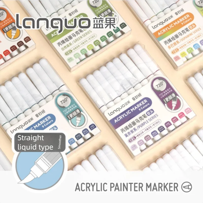 Languo Soft tip large capacity direct liquid acrylic painting marker; roller ball graffiti painting pen
Languo Soft tip large capacity direct liquid acrylic painting marker; roller ball graffiti painting pen