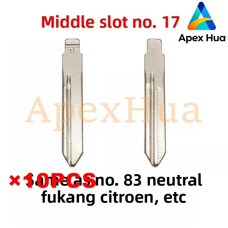 Заготовка для автомобильного ключа со средней канавкой No 17 для Citroën и Geely, совместимая с Fukang Elysee Free Cruiser, сменный аксессуар с медной головкой
Заготовка для автомобильного ключа со средней канавкой No 17 для Citroën и Geely, совместимая с Fukang Elysee Free Cruiser, сменный аксессуар с медной головкой