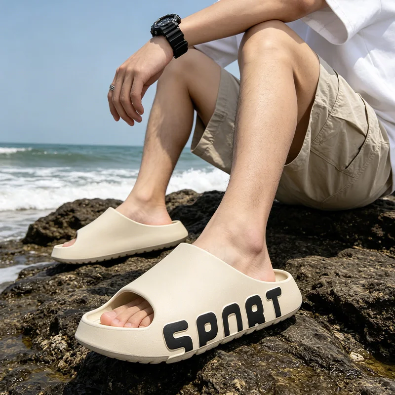 Soft Cloud EVA Thick Bottom Slippers Men Summer 2026 Comfort Platform Non Slip Beach Slippers Fashion Patchwork Men's Slides
Soft Cloud EVA Thick Bottom Slippers Men Summer 2026 Comfort Platform Non Slip Beach Slippers Fashion Patchwork Men's Slides