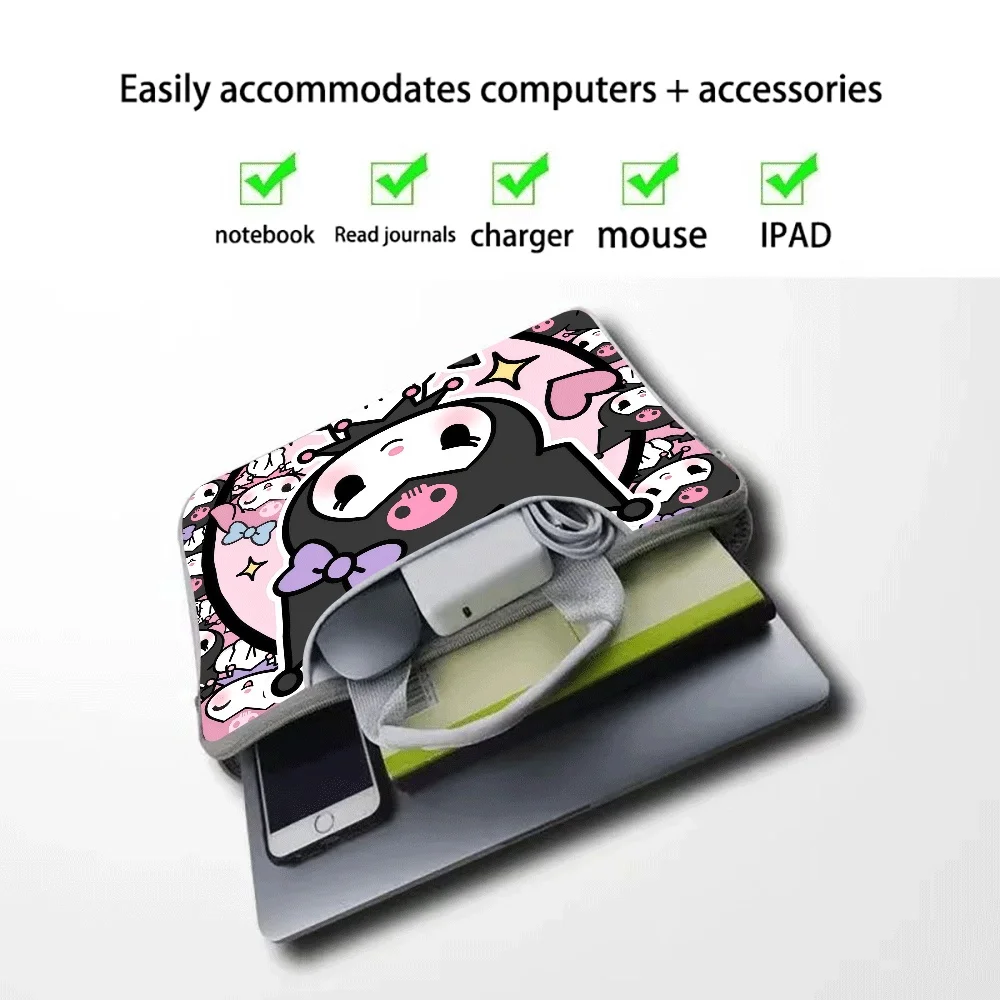 Портативная сумка-чехол Hello Kitty Kuromi для ноутбуков Macbook 12, 13, 14, 15.6, 16 дюймов, Macbook Air, ASUS, Huawei, портфель, подарок
Портативная сумка-чехол Hello Kitty Kuromi для ноутбуков Macbook 12, 13, 14, 15.6, 16 дюймов, Macbook Air, ASUS, Huawei, портфель, подарок