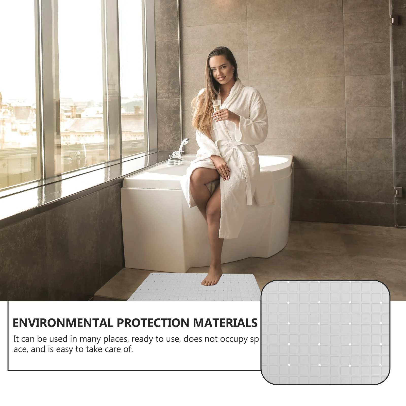 Non-slip Mat Bathroom Waterproof Bathtub Mats Suction Cup Ground Pad Anti-skid Non-skid 
Non-slip Mat Bathroom Waterproof Bathtub Mats Suction Cup Ground Pad Anti-skid Non-skid