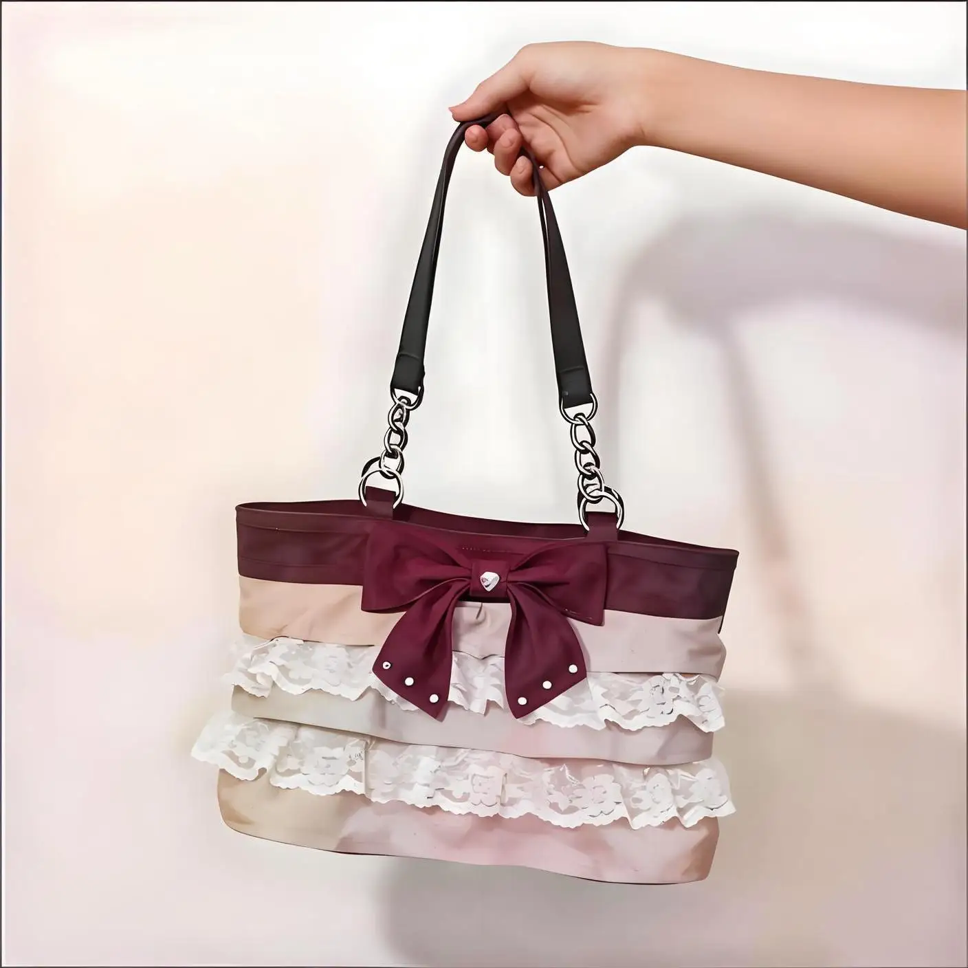 Y2K Butterfly Bow Lace Shoulder Bag Vintage Ruffled Skirt Trim Crossbody Purse Cute Sweet Girl Evening Party Elegant Handbag
Y2K Butterfly Bow Lace Shoulder Bag Vintage Ruffled Skirt Trim Crossbody Purse Cute Sweet Girl Evening Party Elegant Handbag