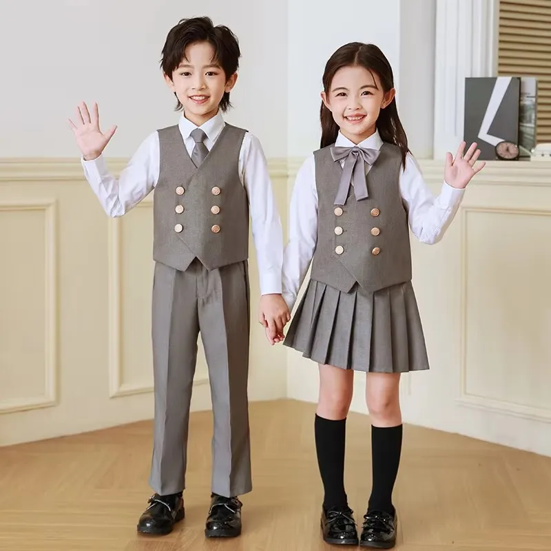 Elegant Kids Boys Formal Waistcoat Double Button Blazer Type Vest Girl Birthday Party Wedding Clothes Costume Tuxedo Vest 4-14 Y
Elegant Kids Boys Formal Waistcoat Double Button Blazer Type Vest Girl Birthday Party Wedding Clothes Costume Tuxedo Vest 4-14 Y