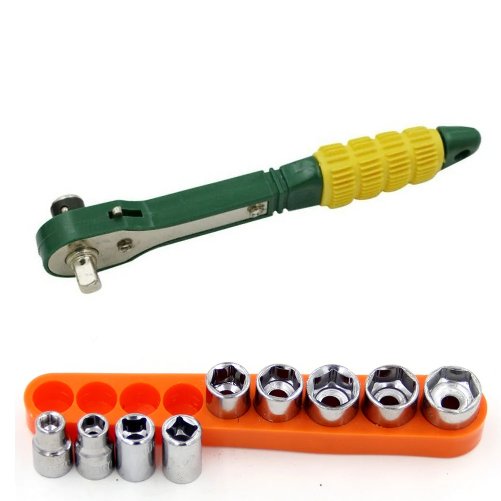 Mini Ratchet Wrench 6.35mm 1/4 Inch Drive For Socket 5-13mm And Bits T10/T20/T25 For Car Machine Equipment Repair Tools
Mini Ratchet Wrench 6.35mm 1/4 Inch Drive For Socket 5-13mm And Bits T10/T20/T25 For Car Machine Equipment Repair Tools