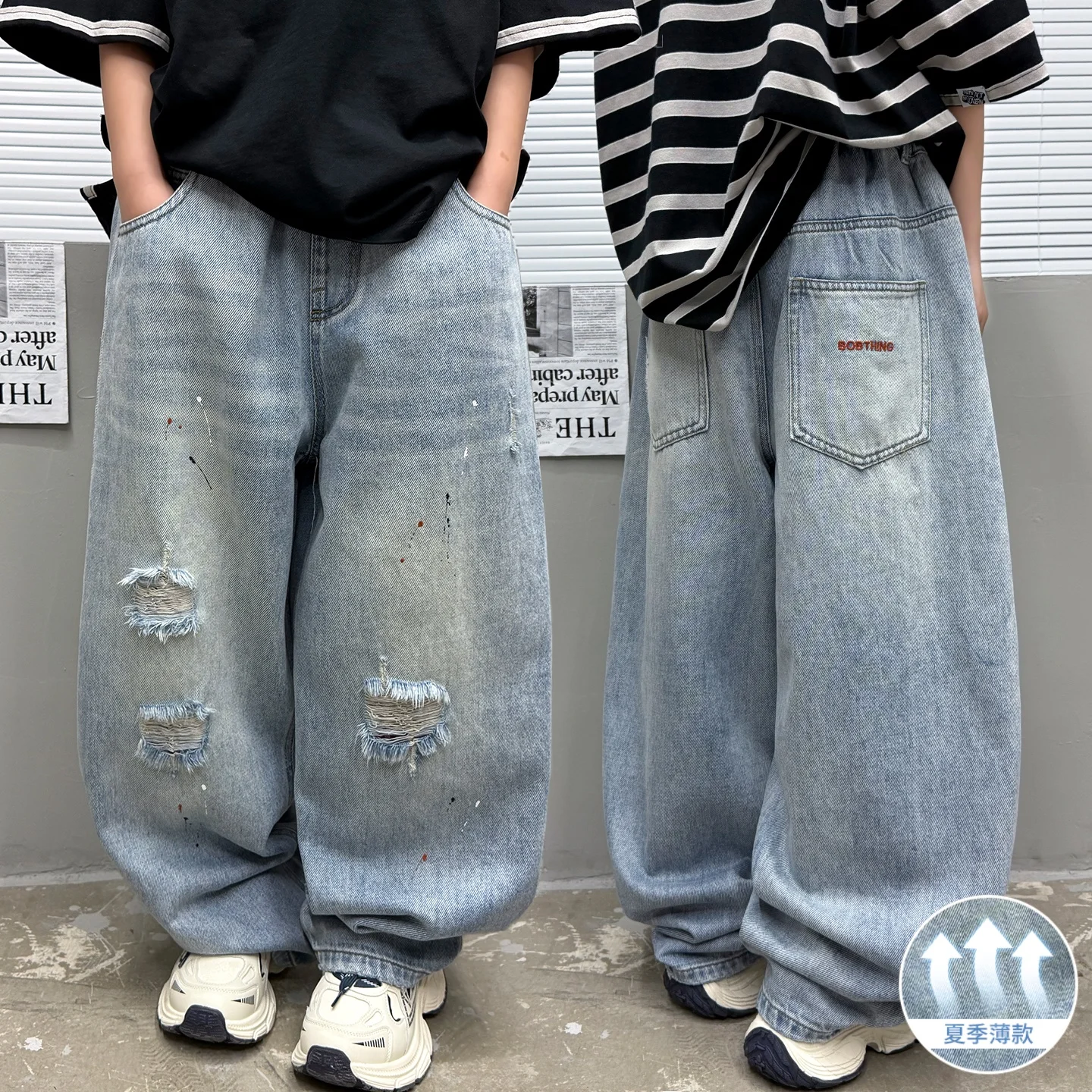 Baby Boys Y2K Straight Jeans Denim Pants for Tweens Toddler Boys Spring Summer Hole Design Trousers Age 4-14 Students Daily Wear
Baby Boys Y2K Straight Jeans Denim Pants for Tweens Toddler Boys Spring Summer Hole Design Trousers Age 4-14 Students Daily Wear