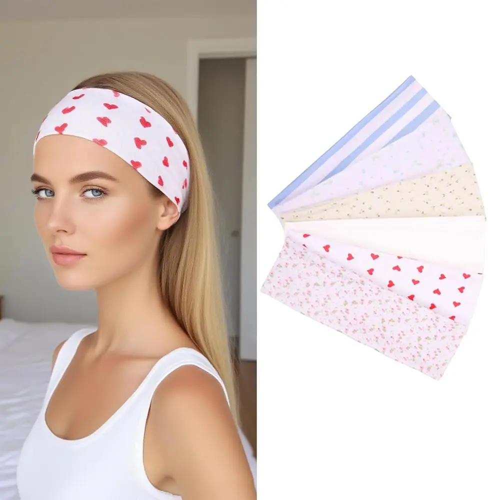 Headbands for Women Non Slip - 6 Pcs Fashion Soft Elastic Cotton Fabric Sports Hair Bands for Women' Hair for Daily Workout
Headbands for Women Non Slip - 6 Pcs Fashion Soft Elastic Cotton Fabric Sports Hair Bands for Women' Hair for Daily Workout