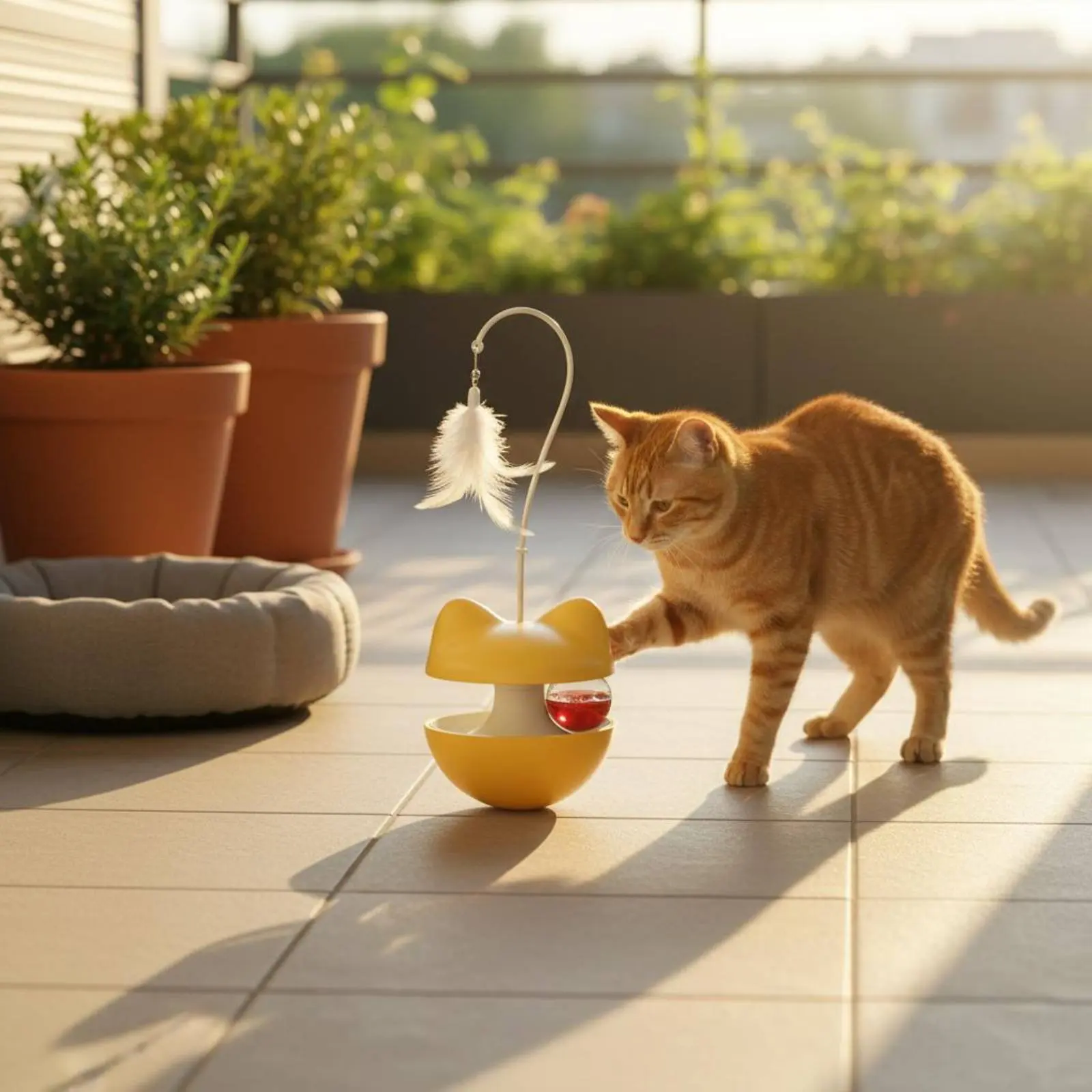 36 Pieces Wobble Feline Toy Mental Stimulation Bell Ball Feline Toy Interactive Treat Ball Boredom Relief Solo Play
36 Pieces Wobble Feline Toy Mental Stimulation Bell Ball Feline Toy Interactive Treat Ball Boredom Relief Solo Play