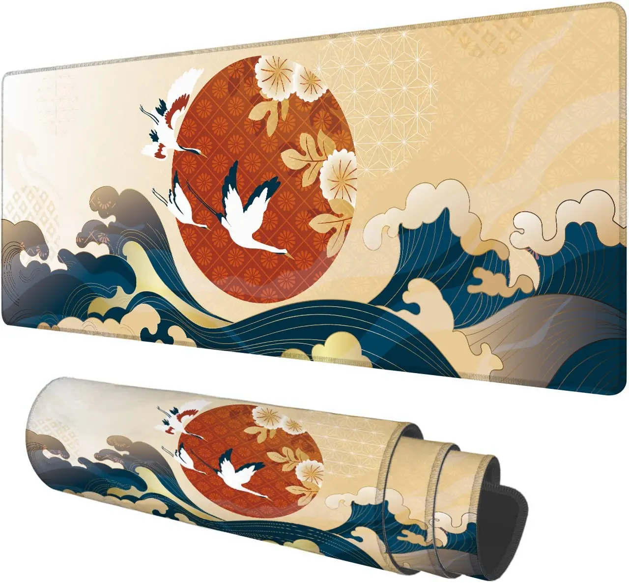 Large Mouse PadJapanese Cherry Blossoms and Red Sun and Wave Large XL Desk Mat Extended Waterproof Mouse 31.5 X 11.8 Inch
Large Mouse PadJapanese Cherry Blossoms and Red Sun and Wave Large XL Desk Mat Extended Waterproof Mouse 31.5 X 11.8 Inch