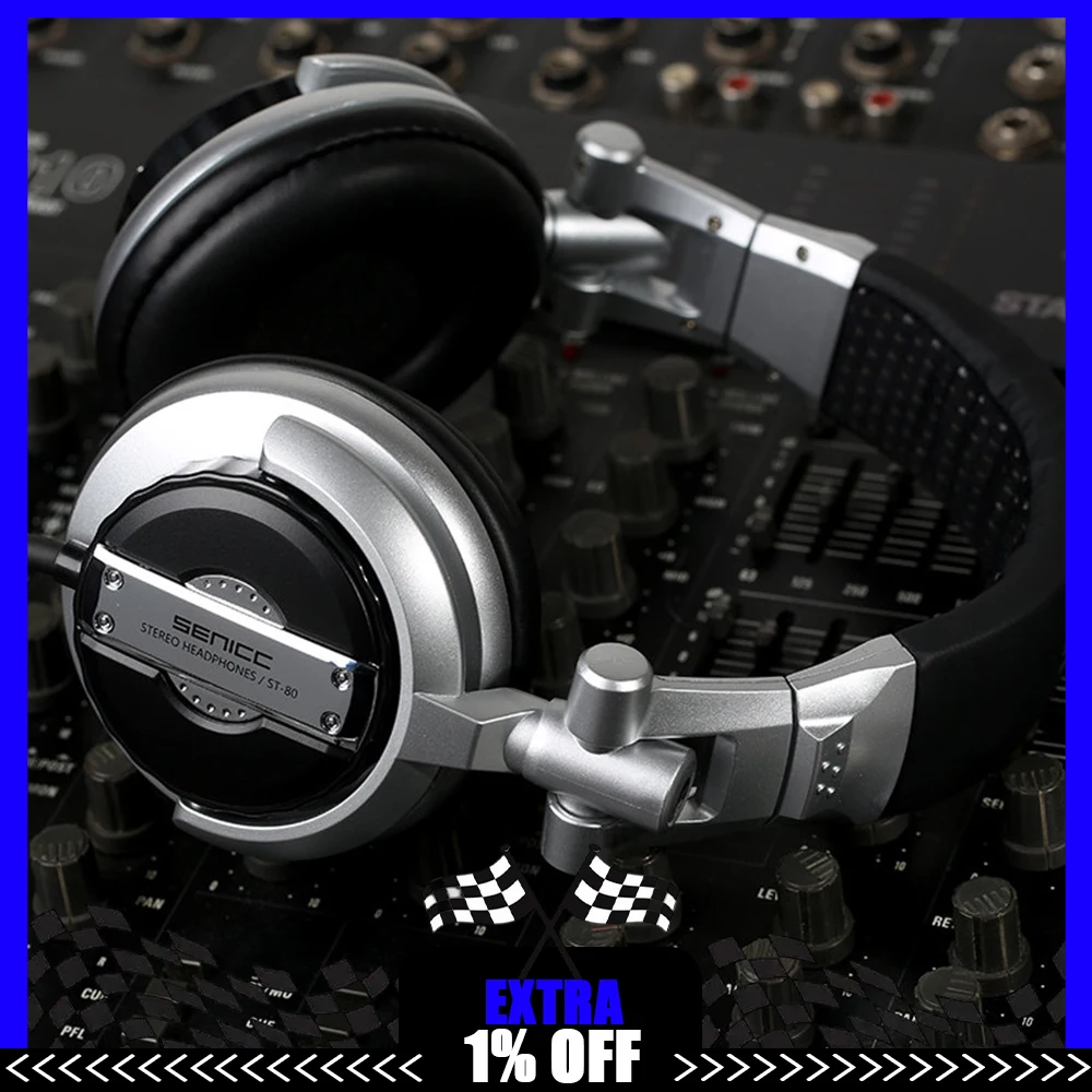 SENICC ST-80 Wired Headset Strong Bass HIFI Studio Monitor DJ Music Headphones
SENICC ST-80 Wired Headset Strong Bass HIFI Studio Monitor DJ Music Headphones