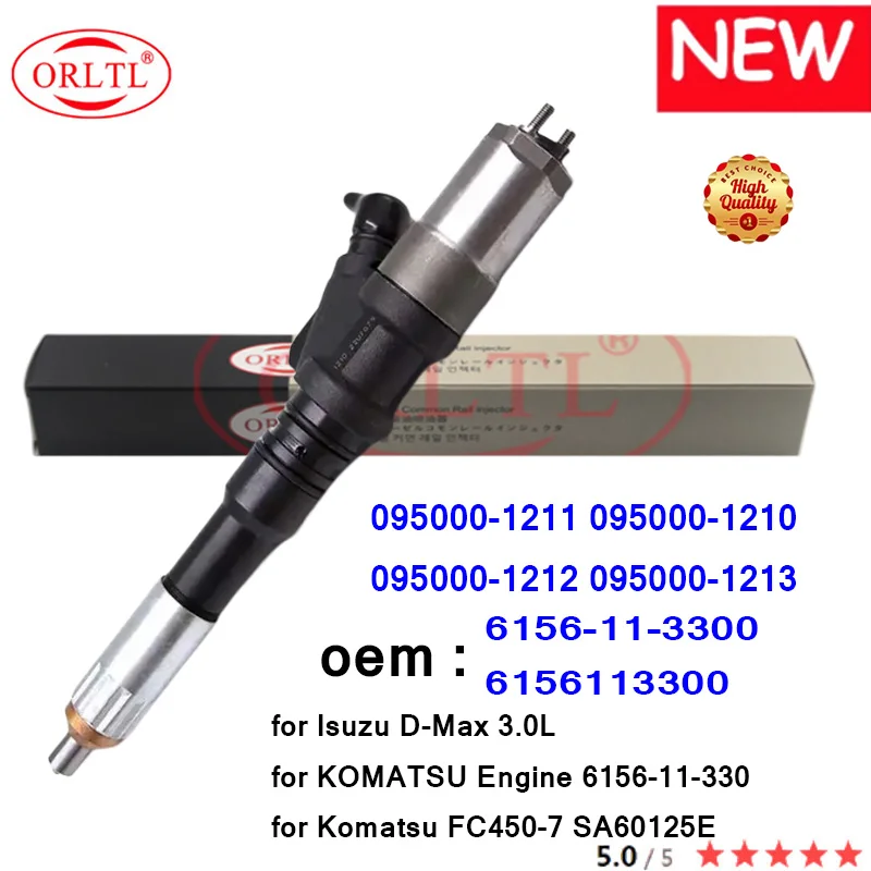 ORLTL Новый 095000-1211 095000-1210 095000-1212 095000-1213 6156-11-3300 6156113300 для Isuzu KOMATSU подлинный топливный инжектор
ORLTL Новый 095000-1211 095000-1210 095000-1212 095000-1213 6156-11-3300 6156113300 для Isuzu KOMATSU подлинный топливный инжектор