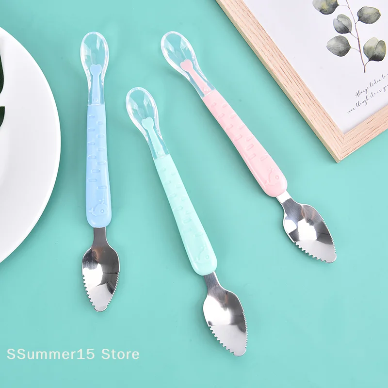 【R】1Pc Double Head Baby Food Scraper Stainless Steel Pure Spoon Multifunctional Mud Scraper
【R】1Pc Double Head Baby Food Scraper Stainless Steel Pure Spoon Multifunctional Mud Scraper