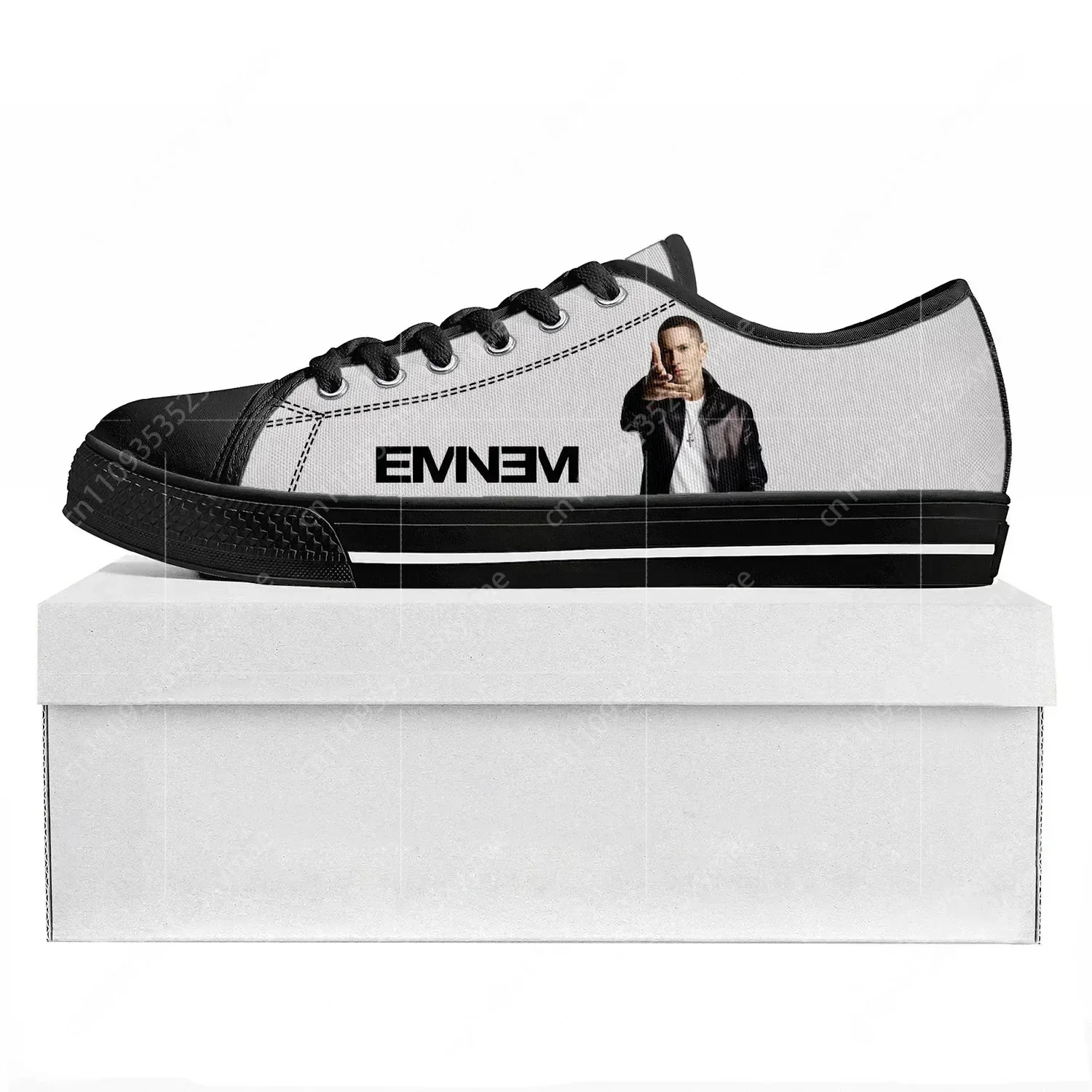 Eminem Rapper Hip Hop Low Top Popular Sneakers Teenager Mens Womens High Quality Canvas Couple Shoes Custom Music Black Shoe
Eminem Rapper Hip Hop Low Top Popular Sneakers Teenager Mens Womens High Quality Canvas Couple Shoes Custom Music Black Shoe
