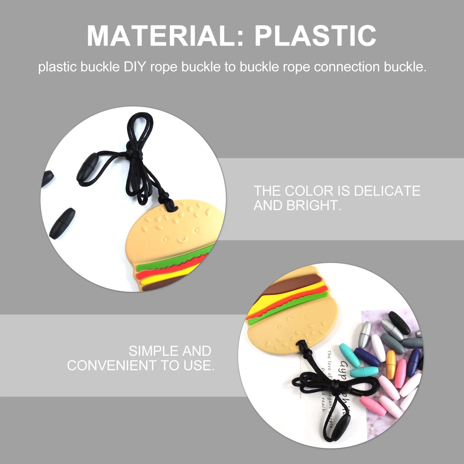 50pcs Plastic Buckle Connectors Quick Release Clasps Bead Barrel Breakaway Closures Lightweight Sturdy Daily Accessories
50pcs Plastic Buckle Connectors Quick Release Clasps Bead Barrel Breakaway Closures Lightweight Sturdy Daily Accessories