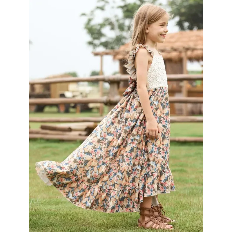 COSda@Spring/Summer Girls Dress Floral Backless Dress 2025 Kid Clothes Trend Girls New Fashion Irregular Dress Garden StyleCOSda
COSda@Spring/Summer Girls Dress Floral Backless Dress 2025 Kid Clothes Trend Girls New Fashion Irregular Dress Garden StyleCOSda