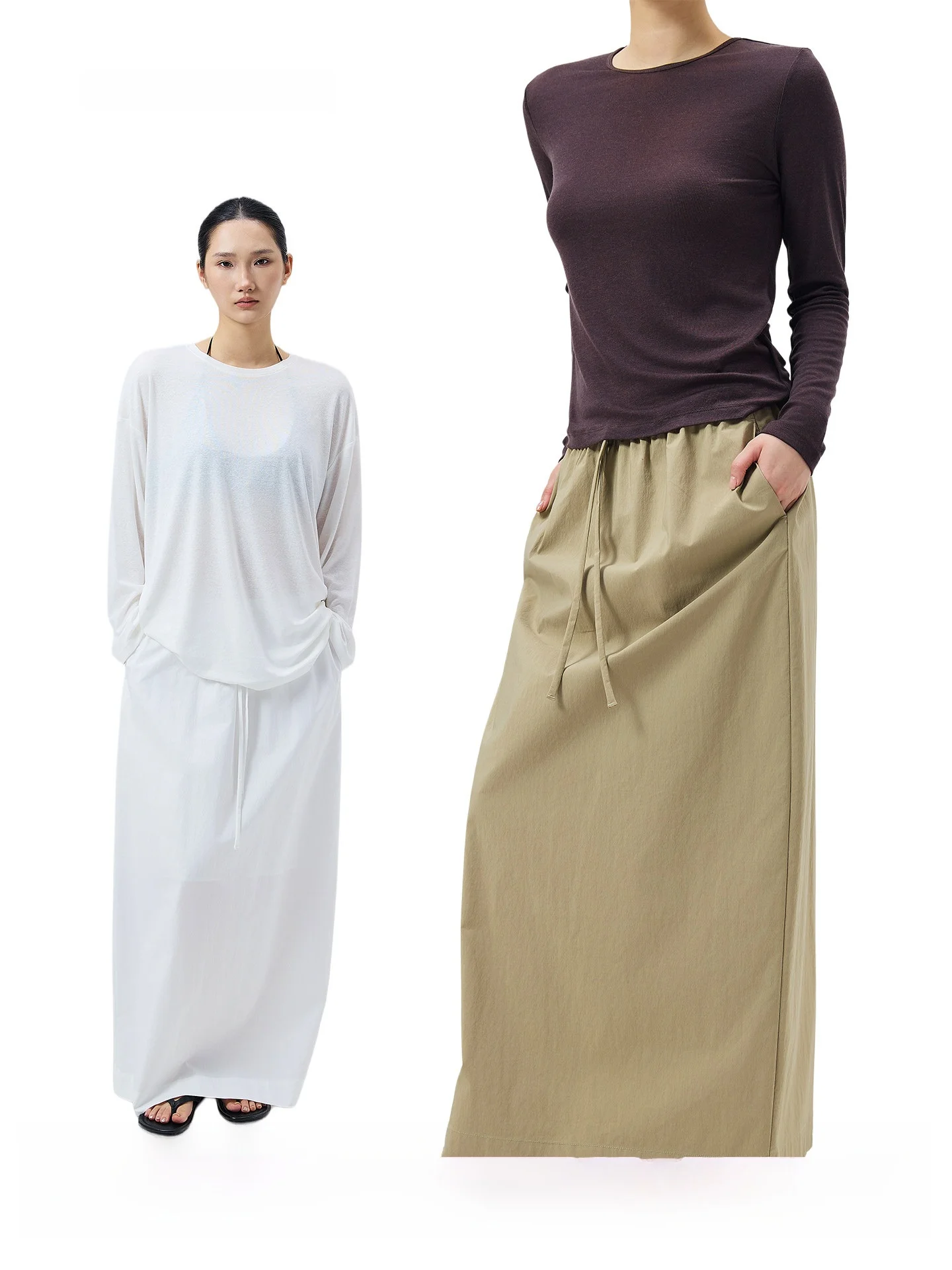 Vki Classic Minimalist Reconstructed Long H-Shape Skirt Lightweight Texture Fabric Elastic Waist Women's Premium Fashion
Vki Classic Minimalist Reconstructed Long H-Shape Skirt Lightweight Texture Fabric Elastic Waist Women's Premium Fashion