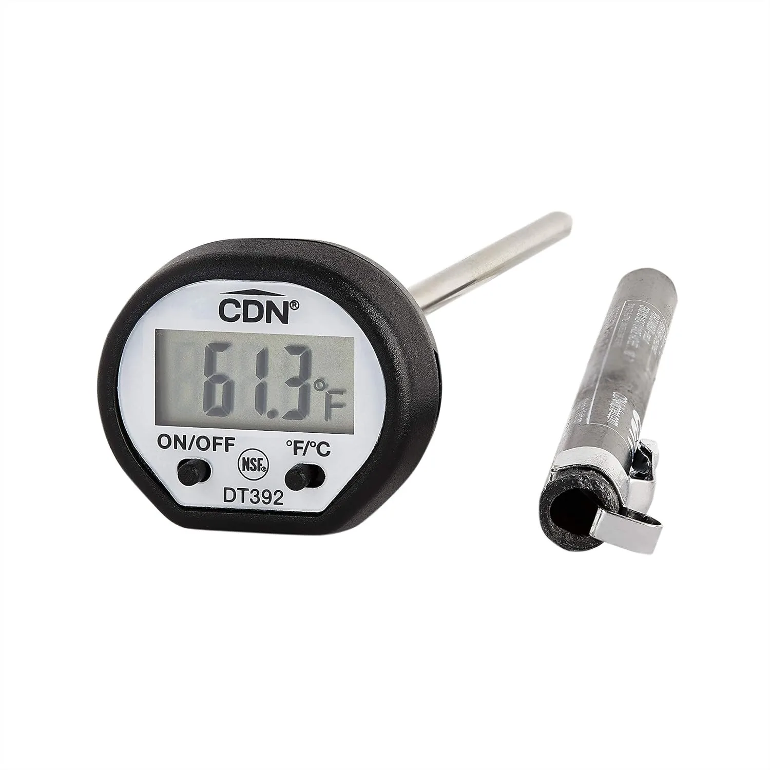 Digital Thermometer with Instant Read, Waterproof and NSF Certified for Meat, Poultry, Candy - Easy One-Button Operation
Digital Thermometer with Instant Read, Waterproof and NSF Certified for Meat, Poultry, Candy - Easy One-Button Operation