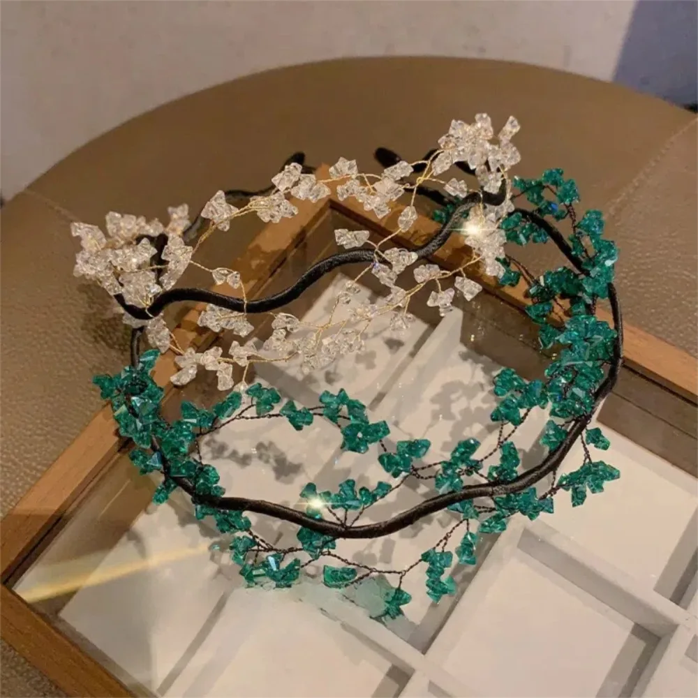 Korean Style Fairy Vintage Headband Luxury Green Crystal Beaded Hair Hoop Hair Ornaments Elegant Wedding Headwear Wedding
Korean Style Fairy Vintage Headband Luxury Green Crystal Beaded Hair Hoop Hair Ornaments Elegant Wedding Headwear Wedding