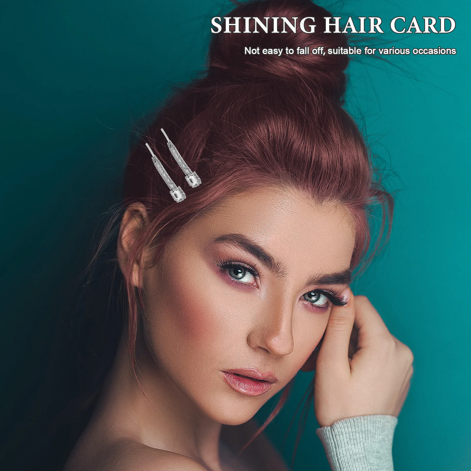 2Pcs Rhinestone Hair Pins Durable Metal Bobby Clips for Women Wedding Ceremony Prom Hair Jewelry Accessories Rhinestone Clip Pin
2Pcs Rhinestone Hair Pins Durable Metal Bobby Clips for Women Wedding Ceremony Prom Hair Jewelry Accessories Rhinestone Clip Pin