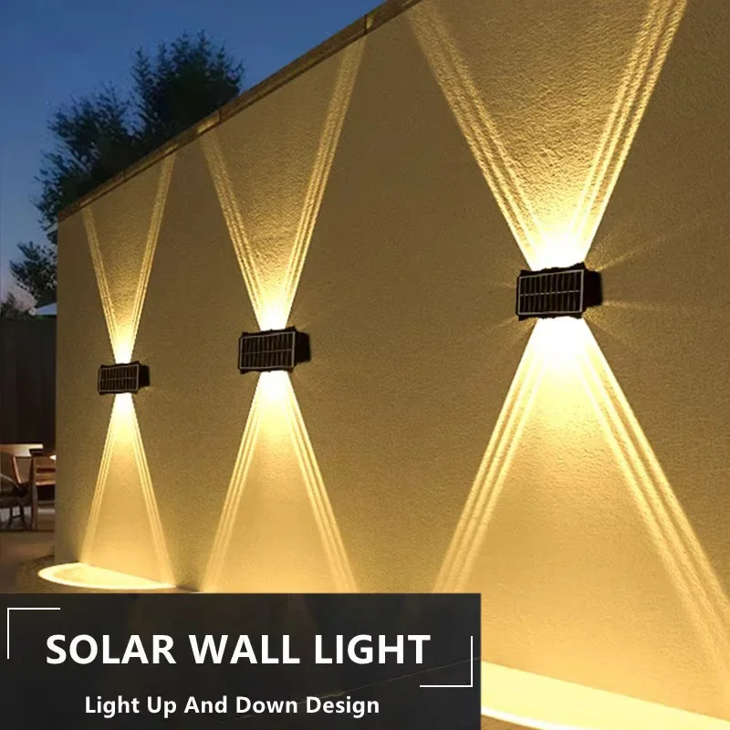Solar Wall Lamp Outdoor LED Solar Light Waterproof Up And Down Luminous Lighting Yard Garden Decoration Solar Powered Lights Psd
Solar Wall Lamp Outdoor LED Solar Light Waterproof Up And Down Luminous Lighting Yard Garden Decoration Solar Powered Lights Psd