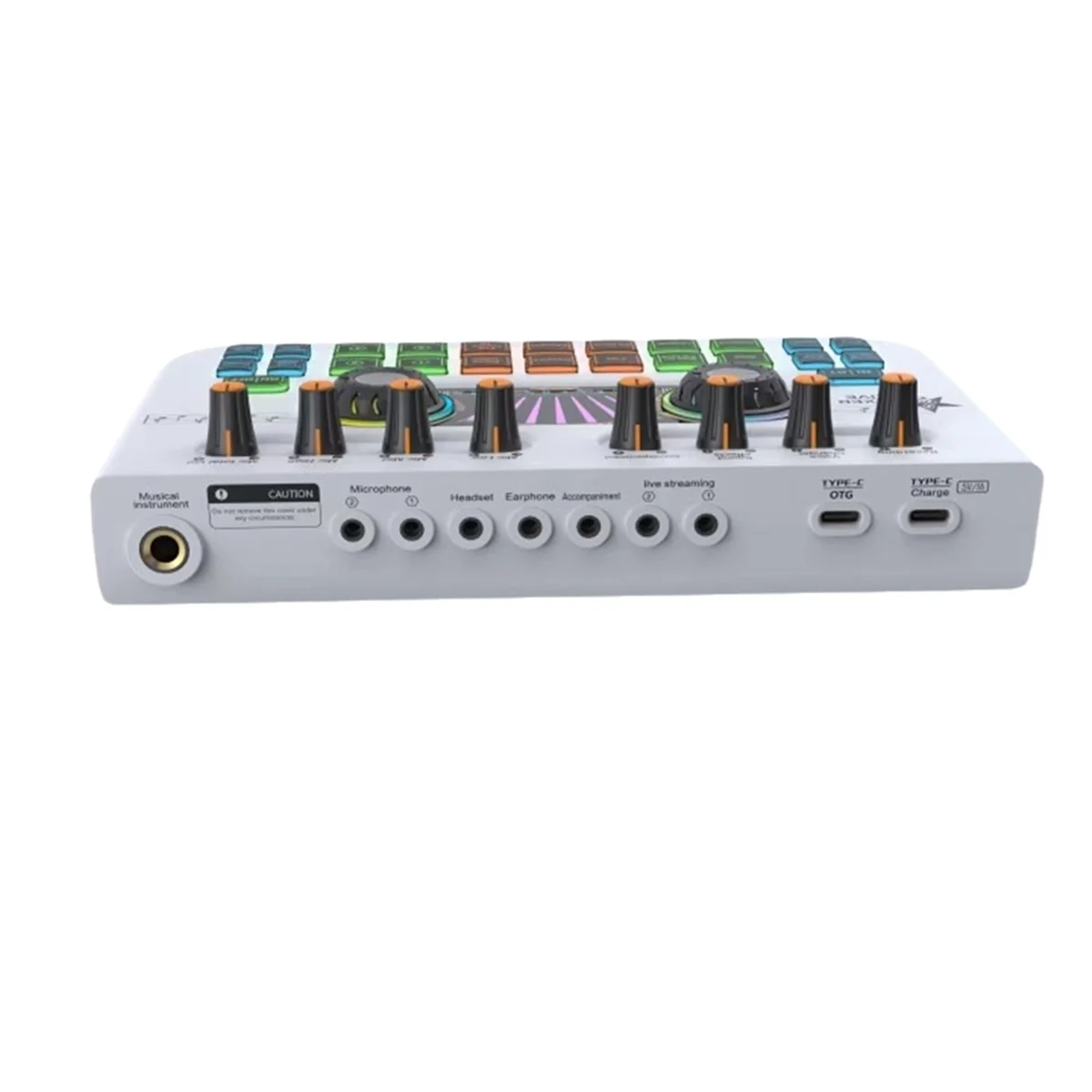 T07C-X3 Live Voice Mixer Audio Interface Console Live Microphone Sound Card for Recording Streaming Smartphone White
T07C-X3 Live Voice Mixer Audio Interface Console Live Microphone Sound Card for Recording Streaming Smartphone White