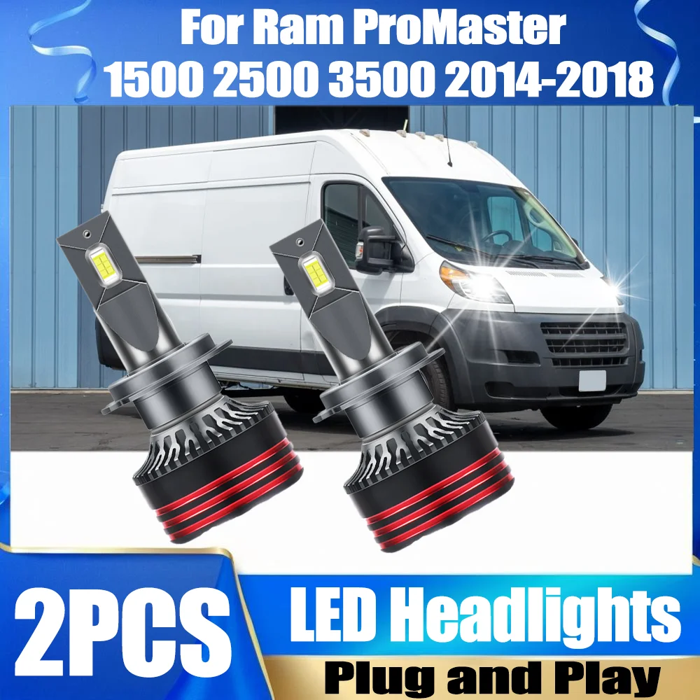 2X 30000LM 150W Auto Headlamps Bulbs H7 LED Car Headlights 6000K White Plug and Play For Ram ProMaster 1500 2500 3500 2014-2018
2X 30000LM 150W Auto Headlamps Bulbs H7 LED Car Headlights 6000K White Plug and Play For Ram ProMaster 1500 2500 3500 2014-2018