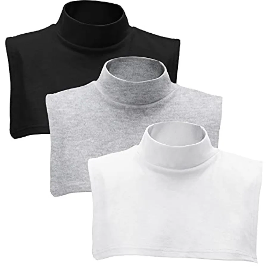 Fake Turtleneck Dickey Detachable Collars Set Half Top Mock Blouse Collar for Women Men
Fake Turtleneck Dickey Detachable Collars Set Half Top Mock Blouse Collar for Women Men
