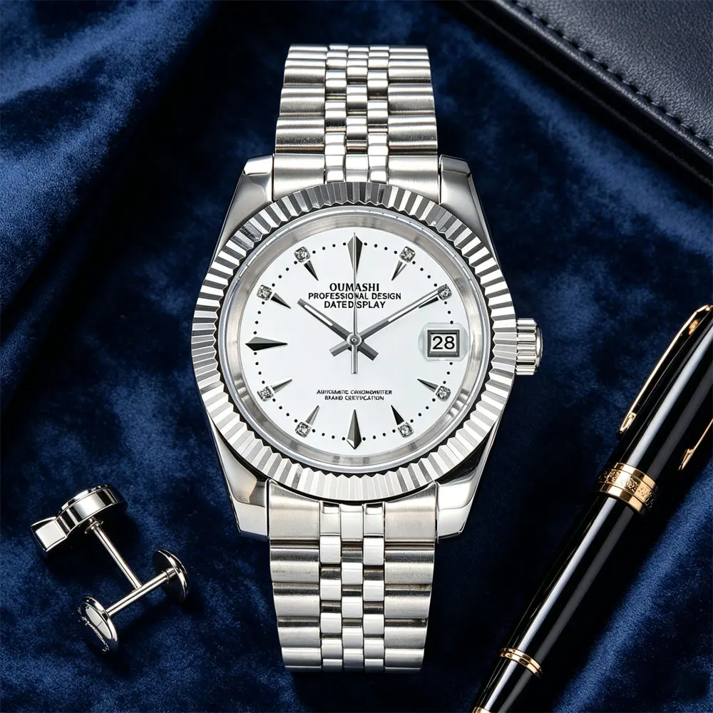36mm/39mm new mens watch NH35 movement exquisite diamond matte dial Sapphire watch crystal stainless steel water-resistant watch
36mm/39mm new mens watch NH35 movement exquisite diamond matte dial Sapphire watch crystal stainless steel water-resistant watch