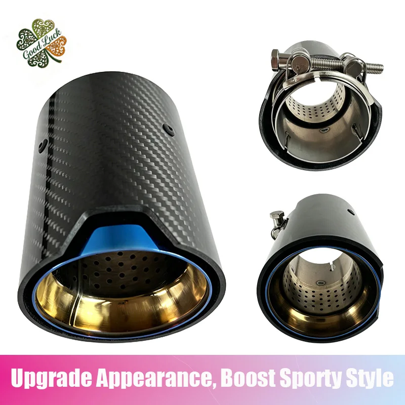 1PC Carbon Fiber Exhaust Tip Inner Blue Burnt Mesh Modified Tail Pipe Rear Exhaust Decorative Trim for Universal Automotive
1PC Carbon Fiber Exhaust Tip Inner Blue Burnt Mesh Modified Tail Pipe Rear Exhaust Decorative Trim for Universal Automotive