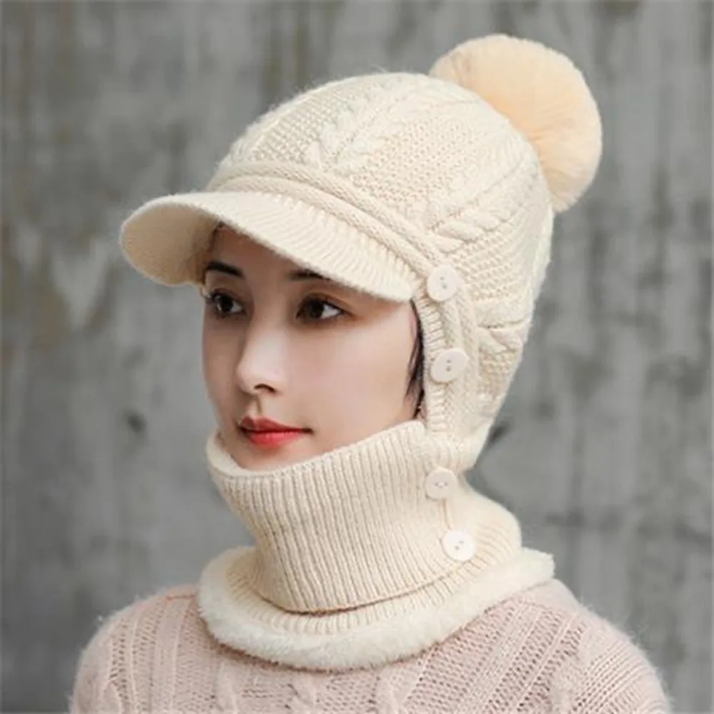 Korean Style Woolen Scarf Hat Set Face Mask Soft Hooded Thermal Cap Elastic Plush Lei Feng Hat Winter
Korean Style Woolen Scarf Hat Set Face Mask Soft Hooded Thermal Cap Elastic Plush Lei Feng Hat Winter