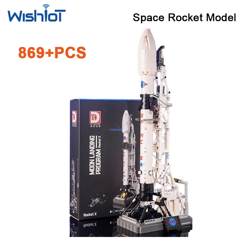 869pcs Moon Landing Program Aerospace Heavy Rocket City Shuttle Model Technical Building Blocks Bricks Toys for Boys Gift
869pcs Moon Landing Program Aerospace Heavy Rocket City Shuttle Model Technical Building Blocks Bricks Toys for Boys Gift