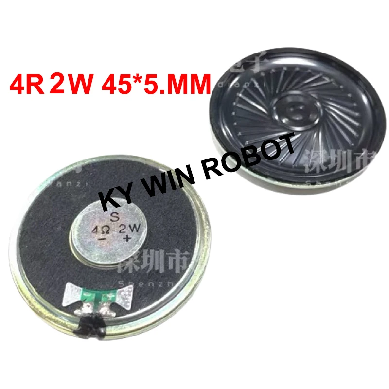 2pcs/lot New Ultra-thin speaker 4 ohms 2 watt 2W 4R speaker Diameter 45MM 4.5CM thickness 5.4MM
2pcs/lot New Ultra-thin speaker 4 ohms 2 watt 2W 4R speaker Diameter 45MM 4.5CM thickness 5.4MM