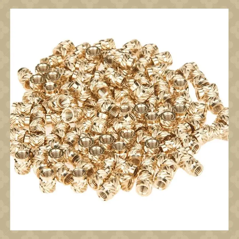 AB45 600Pcs M3X5.7-OD4.6 Thread Knurled Brass Threaded Heat Set Heat Resistant Insert Embedment Nut For 3D Printer
AB45 600Pcs M3X5.7-OD4.6 Thread Knurled Brass Threaded Heat Set Heat Resistant Insert Embedment Nut For 3D Printer