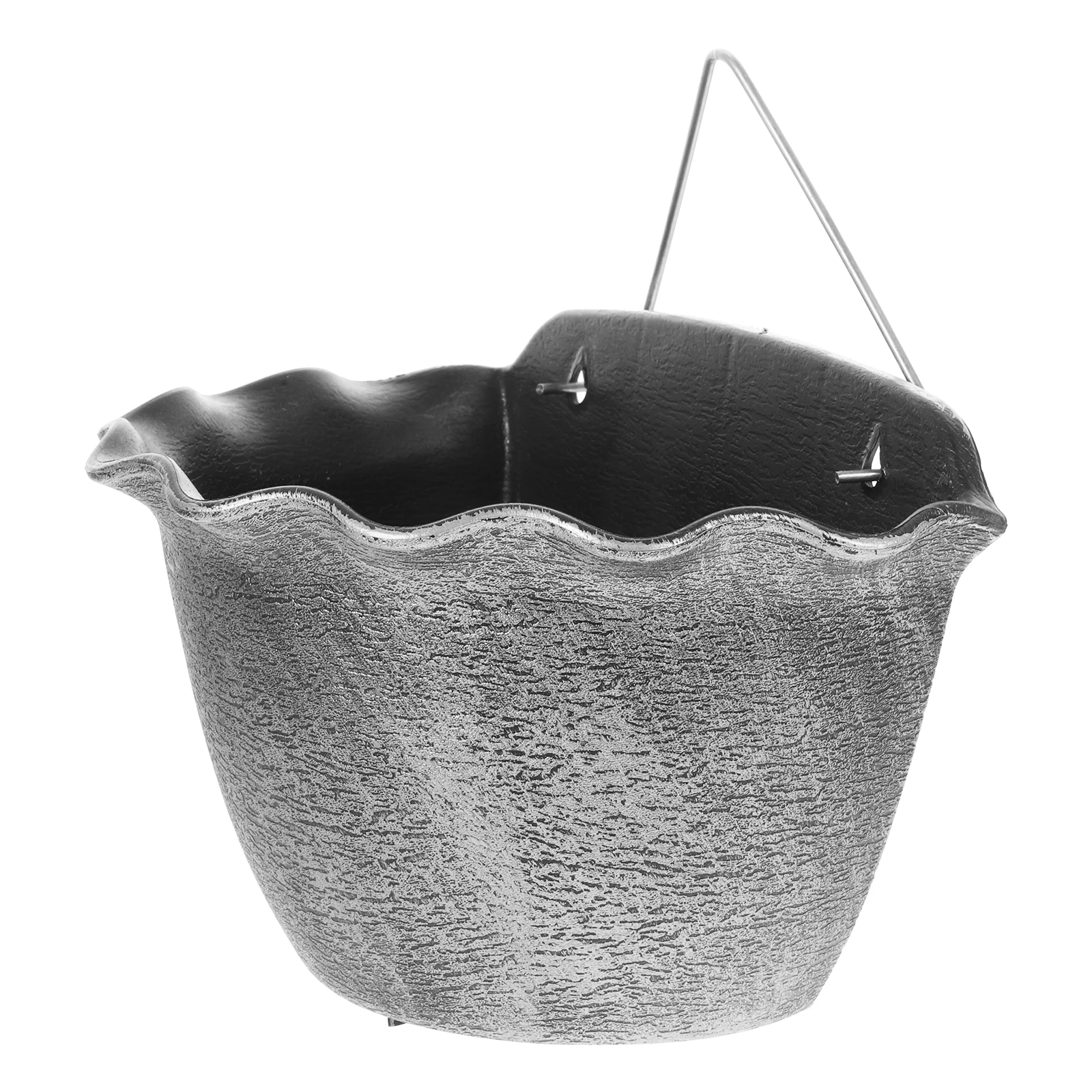 1 set Retro Spray Painted Hanging Basket Planter Silver Durable Plastic Metal Wall Mounted Plant Pot Garden Decor
1 set Retro Spray Painted Hanging Basket Planter Silver Durable Plastic Metal Wall Mounted Plant Pot Garden Decor