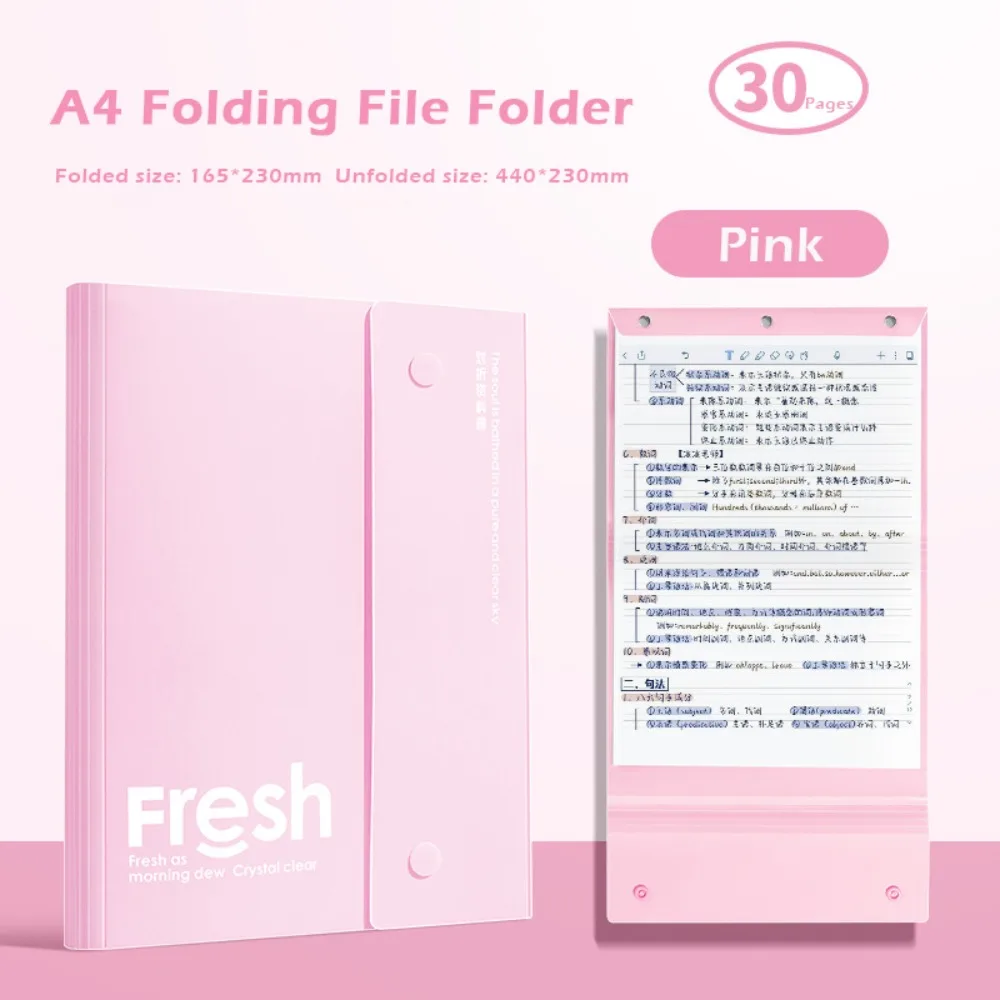 Simple PP Storage Booklet Folding Design Waterproof A4 File Folder Document Organizer Students
Simple PP Storage Booklet Folding Design Waterproof A4 File Folder Document Organizer Students