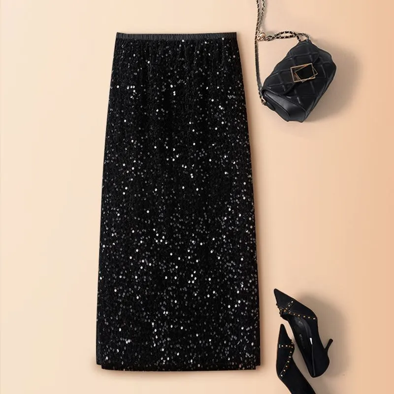 Бархатная юбка средней длины, женская деловая повседневная утягивающая юбка с высокой талией и разрезом, осень-зима, новинка Sle
Бархатная юбка средней длины, женская деловая повседневная утягивающая юбка с высокой талией и разрезом, осень-зима, новинка Sle