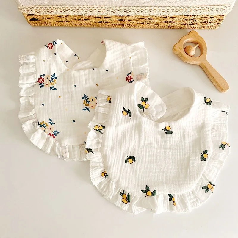2pcs Floral Print Newborn Cotton Ruffle Bibs Kids Feed Drool Bibs Toddler Cute Saliva Towel Hot Sale Baby Burp Cloth Accessories
2pcs Floral Print Newborn Cotton Ruffle Bibs Kids Feed Drool Bibs Toddler Cute Saliva Towel Hot Sale Baby Burp Cloth Accessories