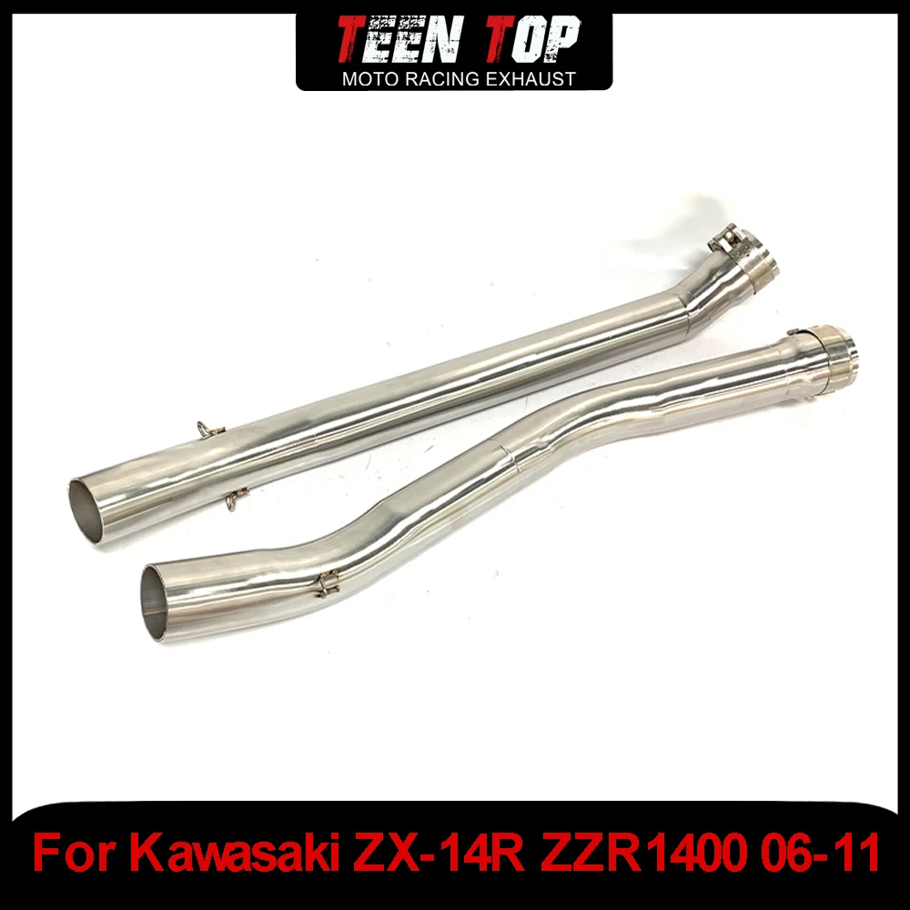 Motorcycle Exhaust Middle Link Pipe For KAWASAIKI ZX-14R ZZR1400 Decat Pipe Mid Connection Pipe Dual ZX14R 2006-2011 Stainless
Motorcycle Exhaust Middle Link Pipe For KAWASAIKI ZX-14R ZZR1400 Decat Pipe Mid Connection Pipe Dual ZX14R 2006-2011 Stainless