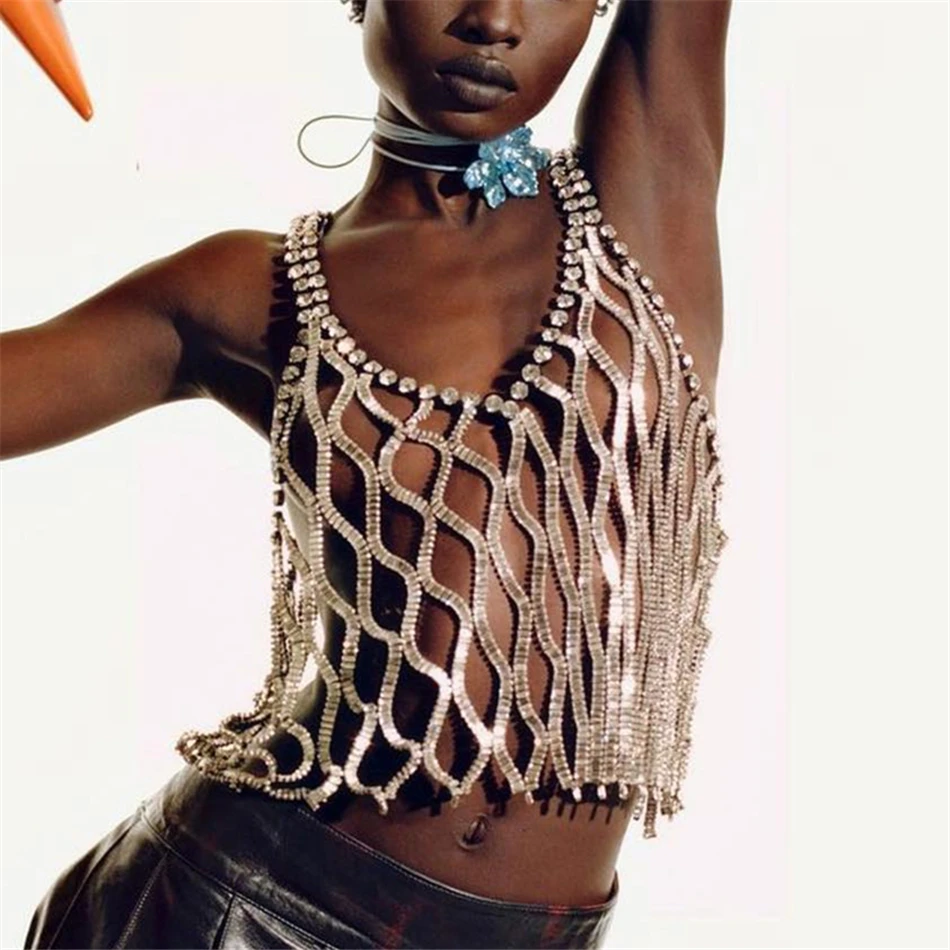 2022 New Luxury Unique Design Rhinestone Body Chain Fashion Zircon Crystal Top Jewelry Party Chest Chain Dress Jewelry Ladies 
2022 New Luxury Unique Design Rhinestone Body Chain Fashion Zircon Crystal Top Jewelry Party Chest Chain Dress Jewelry Ladies