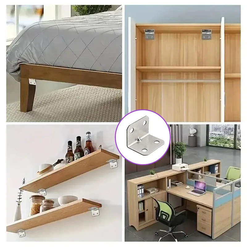 Creamily 20PCS Universal Corner Bracket Right Angle Fixed Corner Brace Bracket For Wall Furniture Bedframe Cabinet Accessorie
Creamily 20PCS Universal Corner Bracket Right Angle Fixed Corner Brace Bracket For Wall Furniture Bedframe Cabinet Accessorie